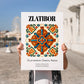 Zlatibor, Serbia – Wanderlust Wall Decor, no-text version framed in wood