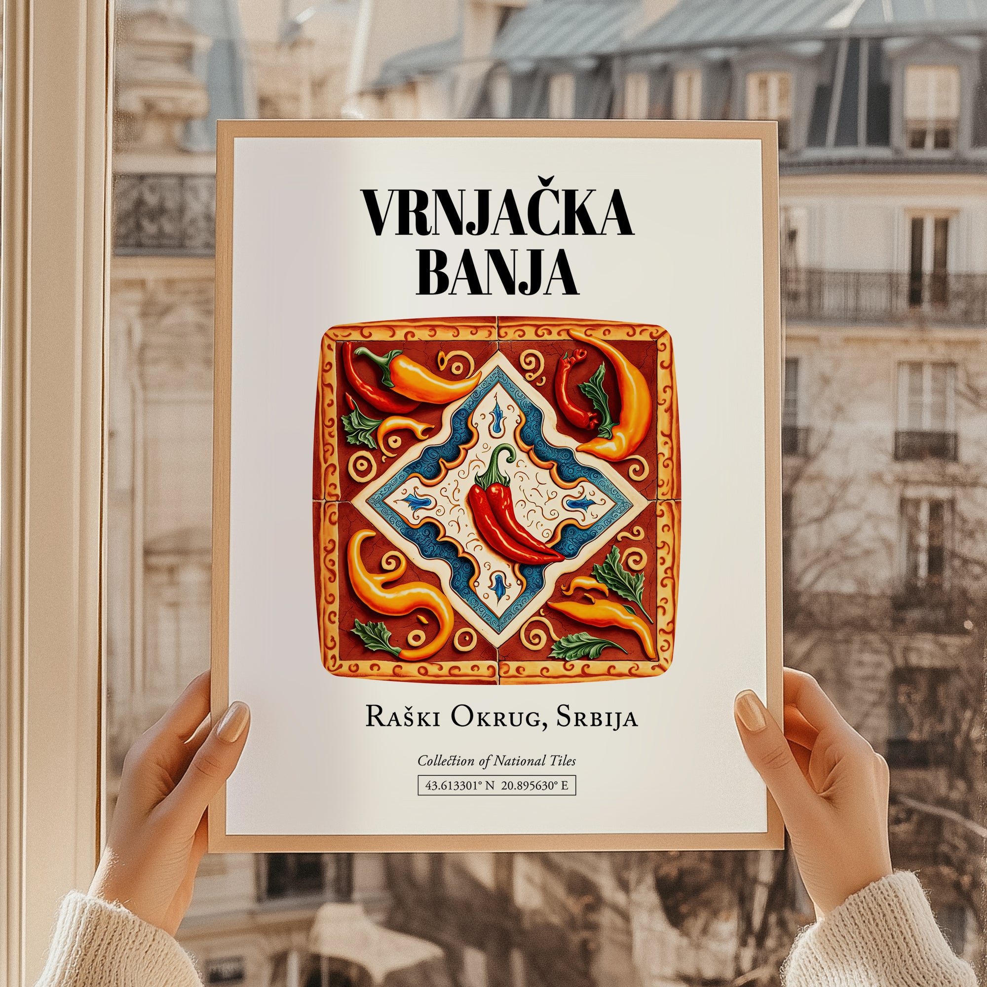 Vrnjačka Banja, Serbia – Retro Travel Poster
