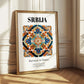 Srbija, Serbia – Vintage Travel Poster, styled in a charming Paris street view