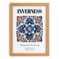 Inverness, Scotland – Cityscape Wall Art, set in oak frame