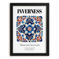 Inverness, Scotland – Cityscape Wall Art, in sleek black frame