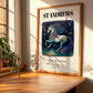 St Andrews, Scotland – Travel Poster, clean layout with no caption