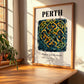 Perth, Scotland – Travel Poster, clean layout with no caption