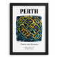 Perth, Scotland – Travel Poster, in sleek black frame