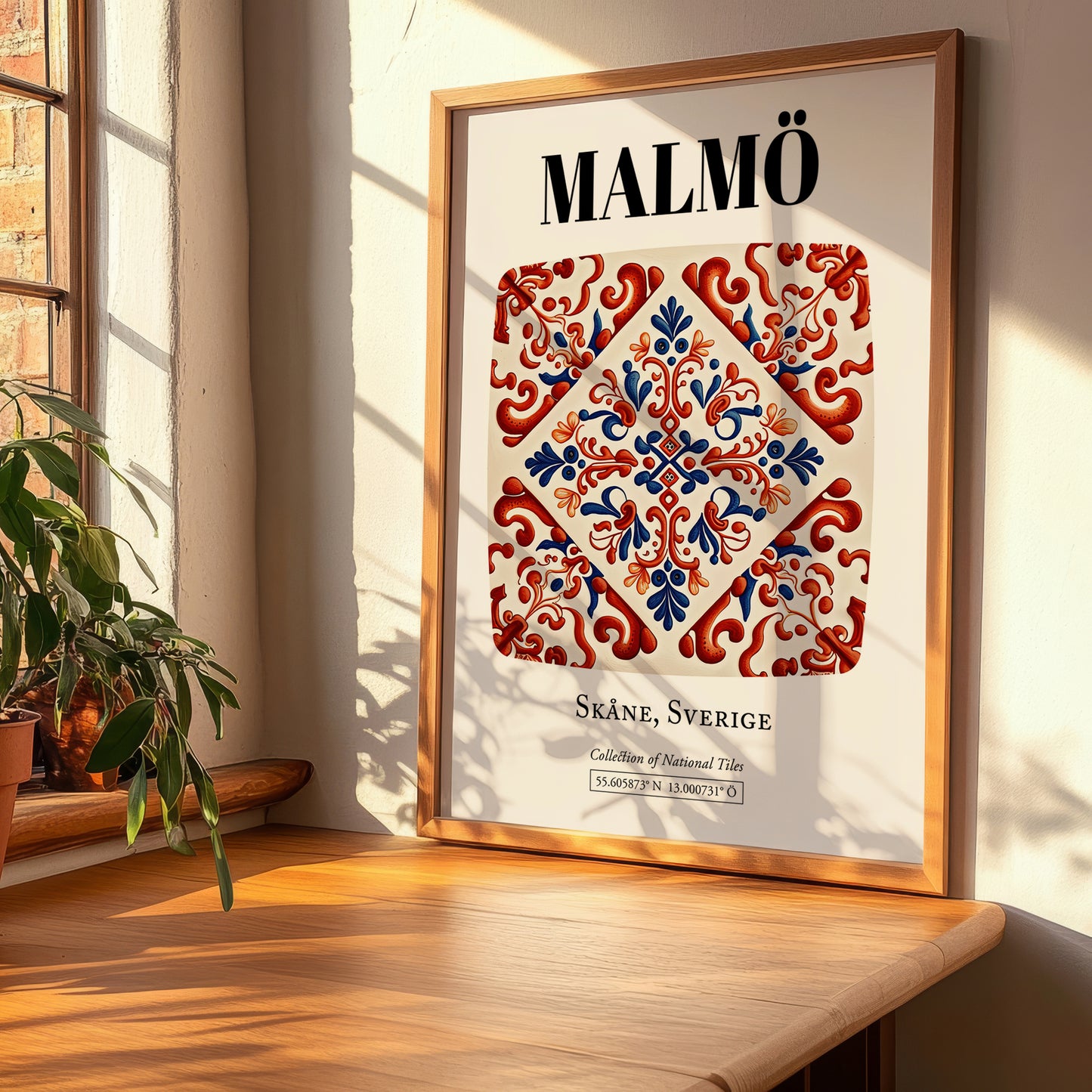 Malmö, Sweden – Travel Memories Wall Print, clean layout with no caption
