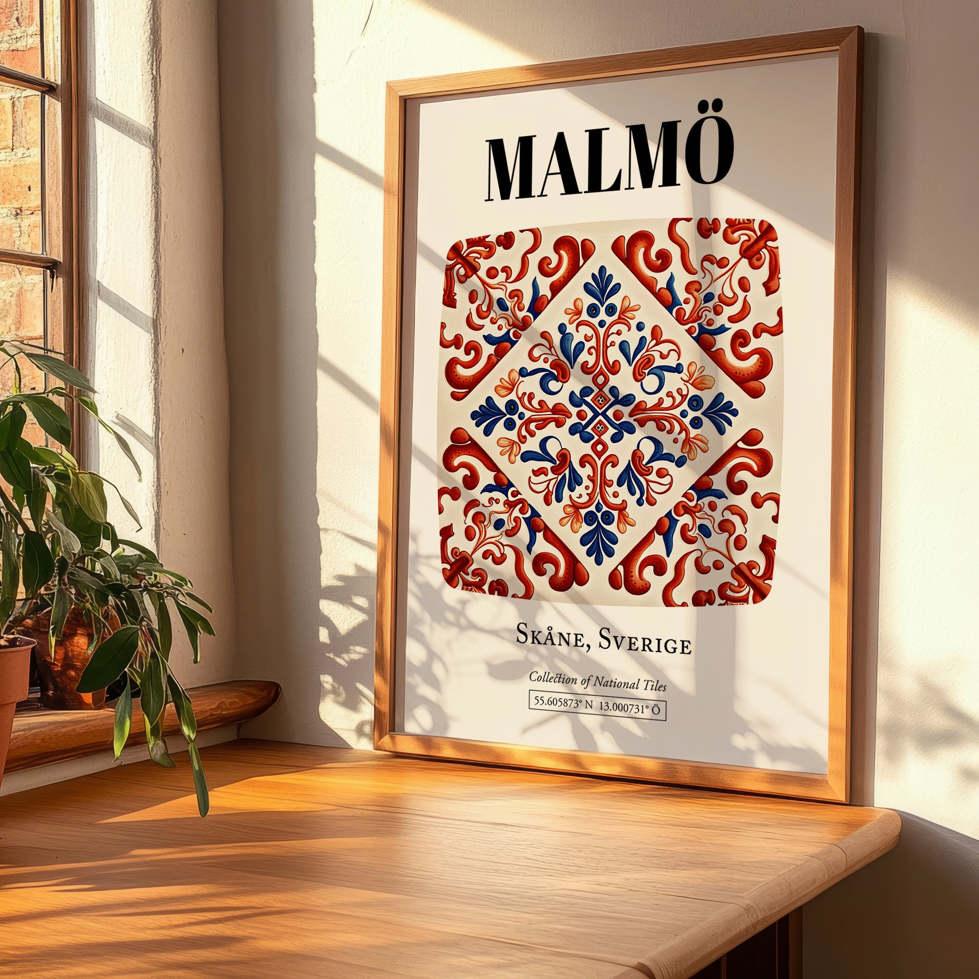 Malmö, Sweden – Travel Memories Wall Print, clean layout with no caption