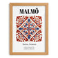 Malmö, Sweden – Travel Memories Wall Print, set in oak frame