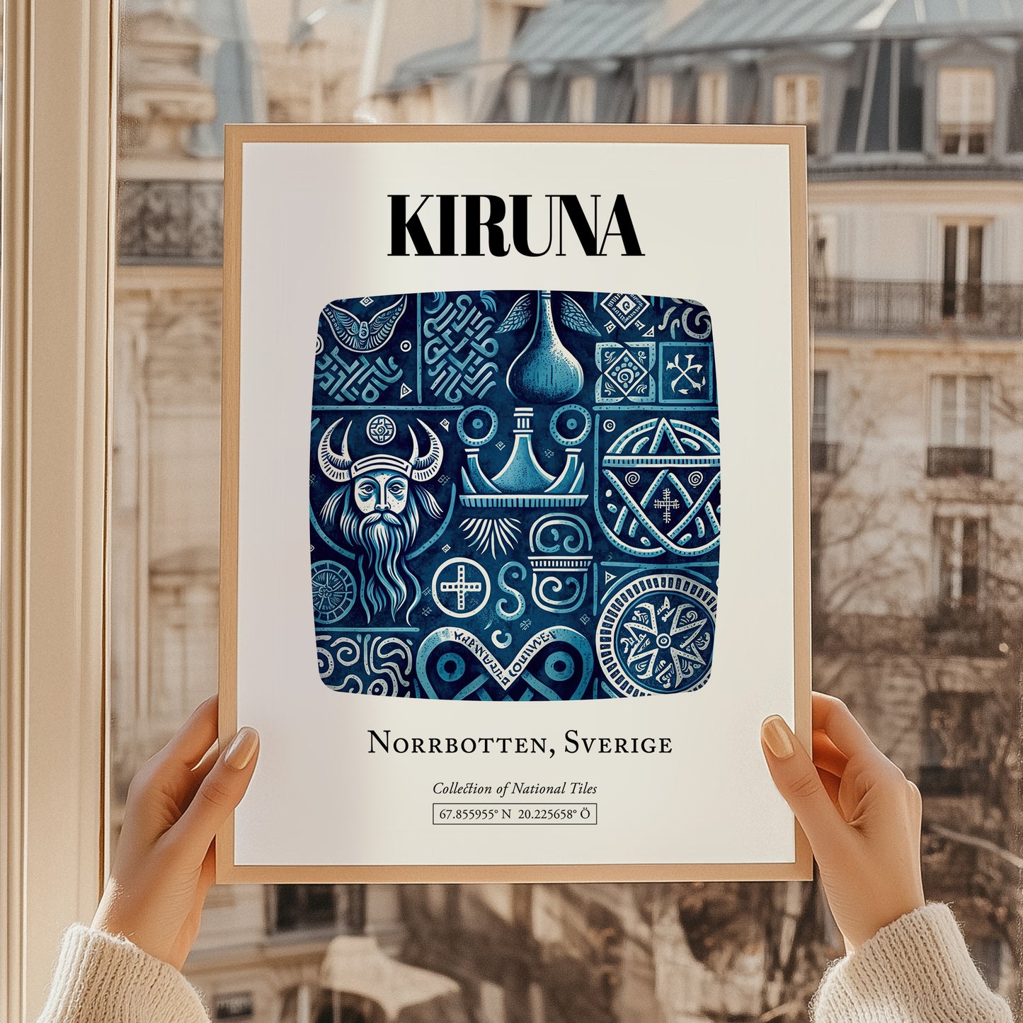Kiruna, Sweden – Wanderlust-Inspired Poster