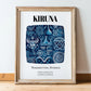 Kiruna, Sweden – Wanderlust-Inspired Poster, in wooden frame leaning on the floor