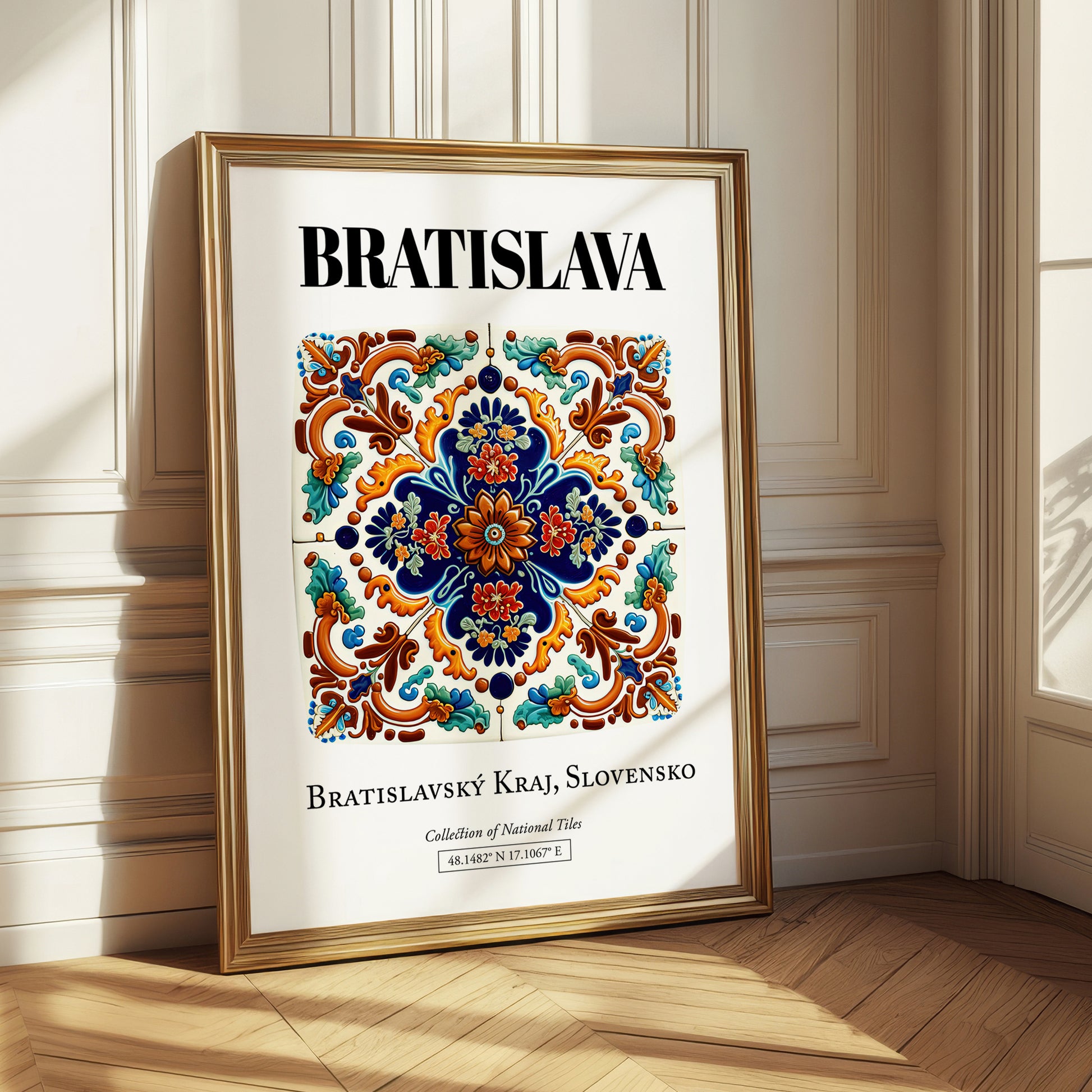 Bratislava, Slovakia – Travel Print, styled in a charming Paris street view