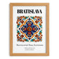 Bratislava, Slovakia – Travel Print, set in oak frame