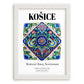 Košice, Slovakia – Travel Print, placed in minimal white frame
