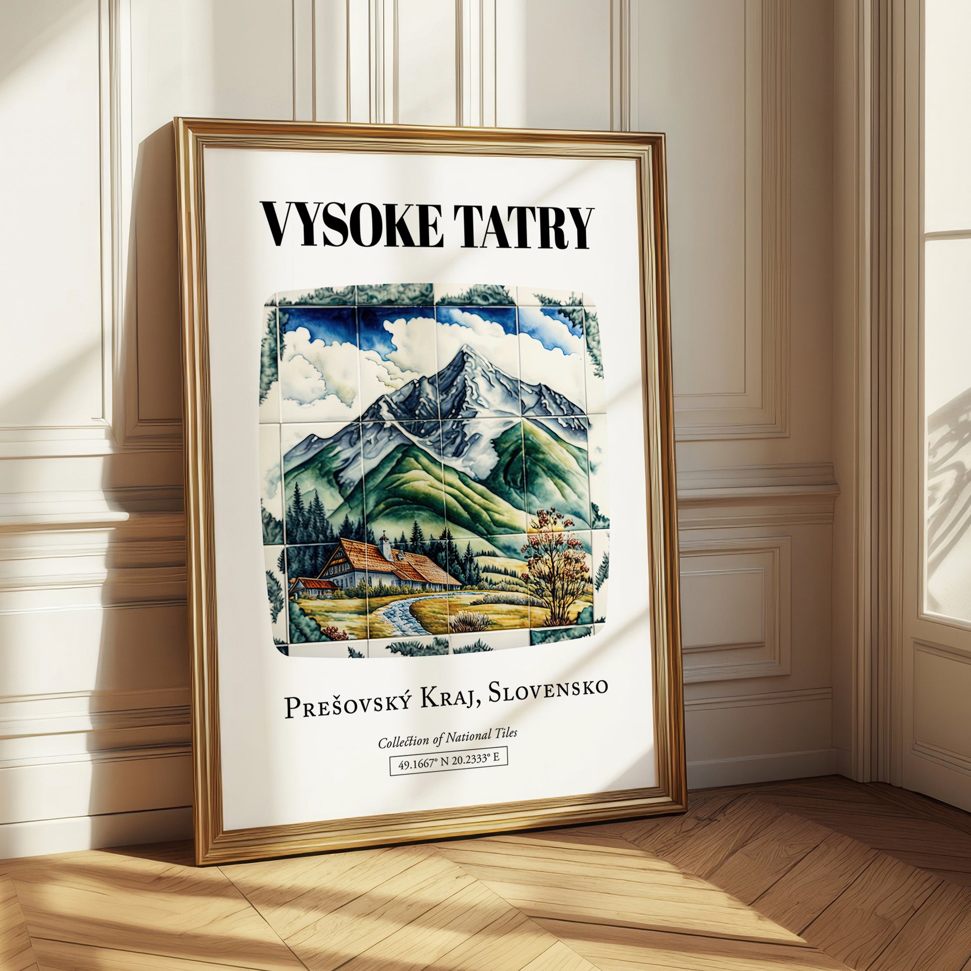 Vysoke Tatry, Slovakia – Travel Poster, styled in a charming Paris street view