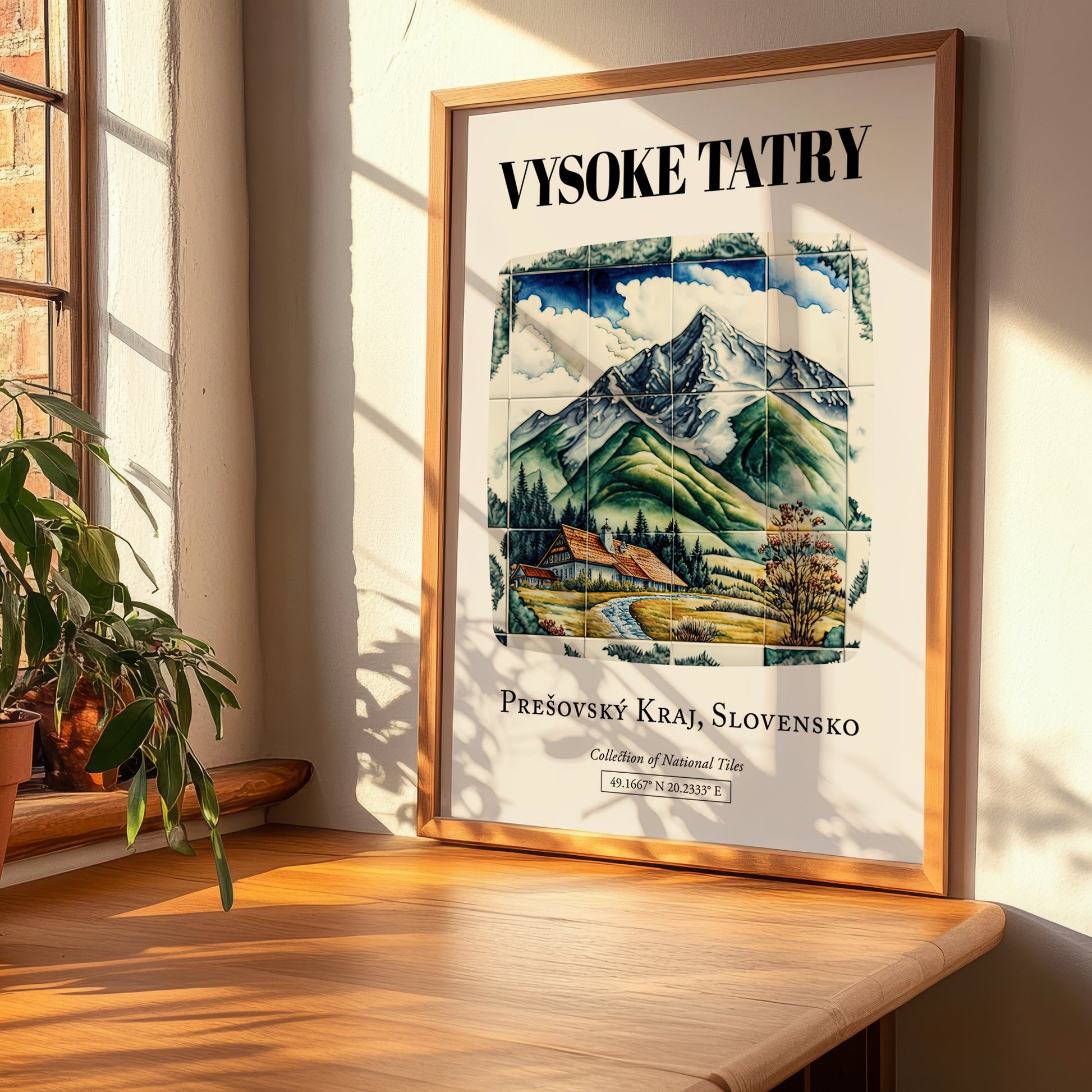 Vysoke Tatry, Slovakia – Travel Poster, clean layout with no caption