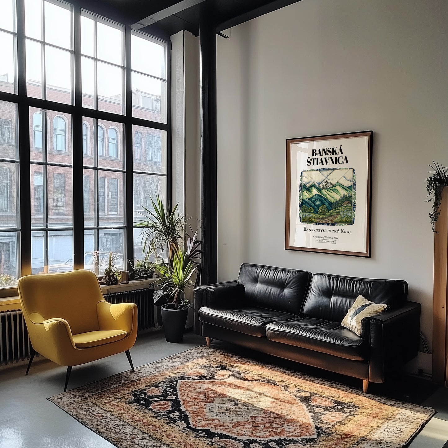 Banská Štiavnica, Slovakia – Global Wall Art, unframed on coastal sand