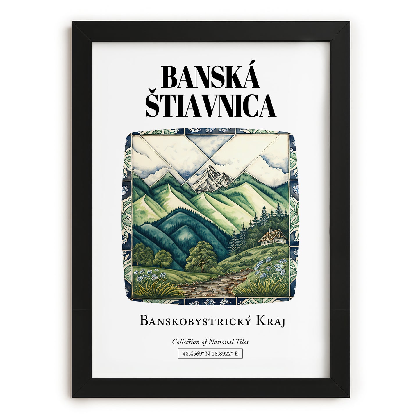 Banská Štiavnica, Slovakia – Global Wall Art, in sleek black frame