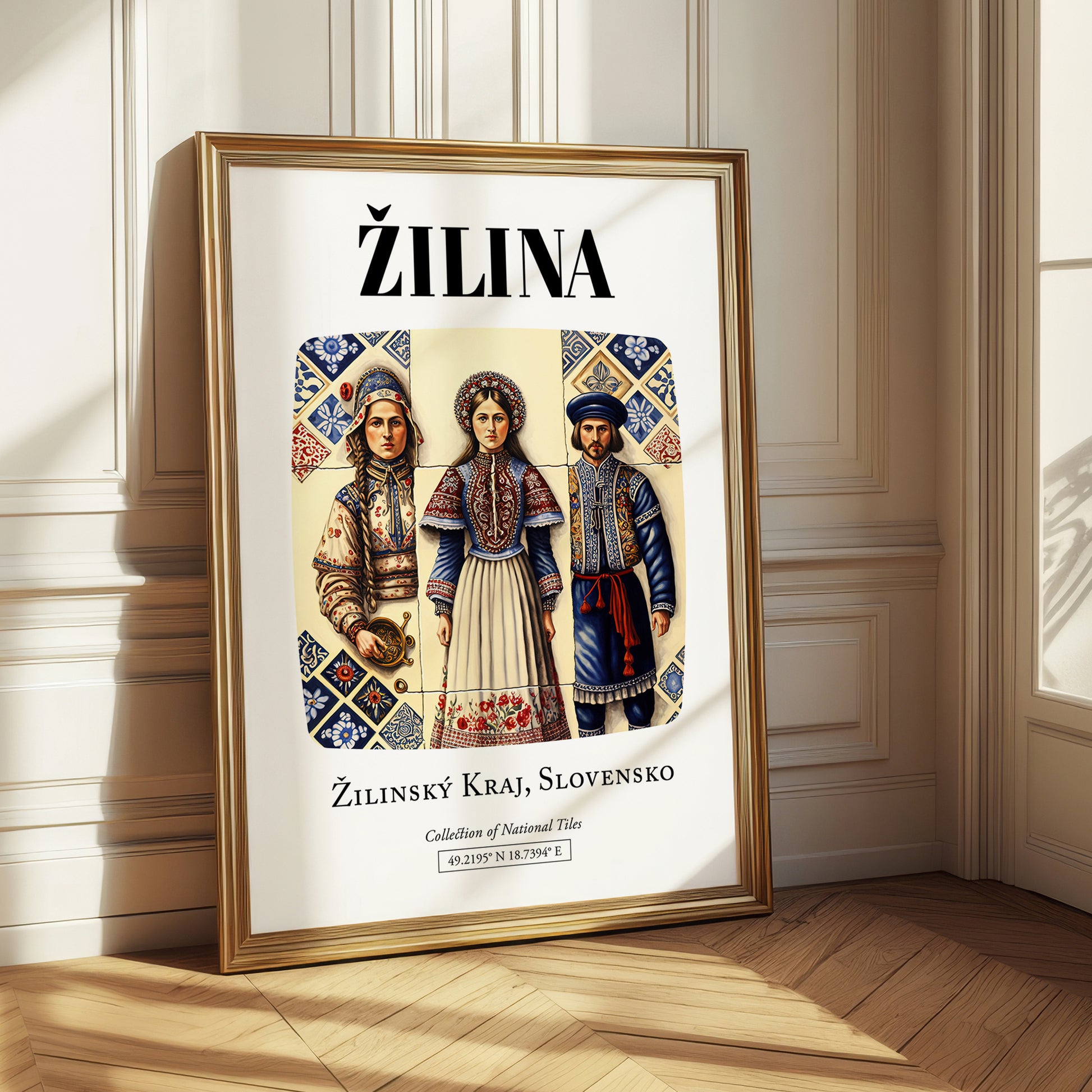 Žilina, Slovakia – Travel Poster, styled in a charming Paris street view