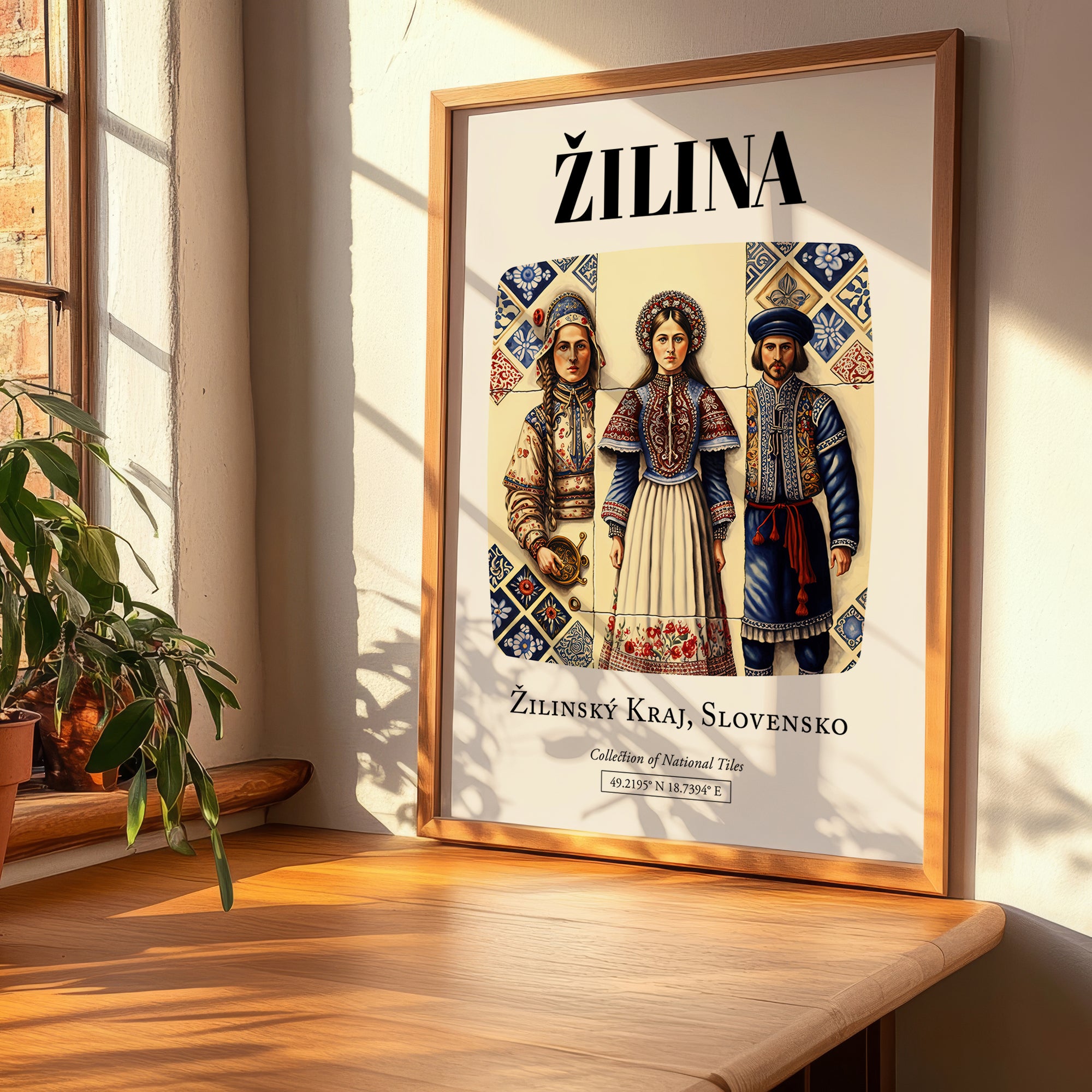 Žilina, Slovakia – Travel Poster, clean layout with no caption