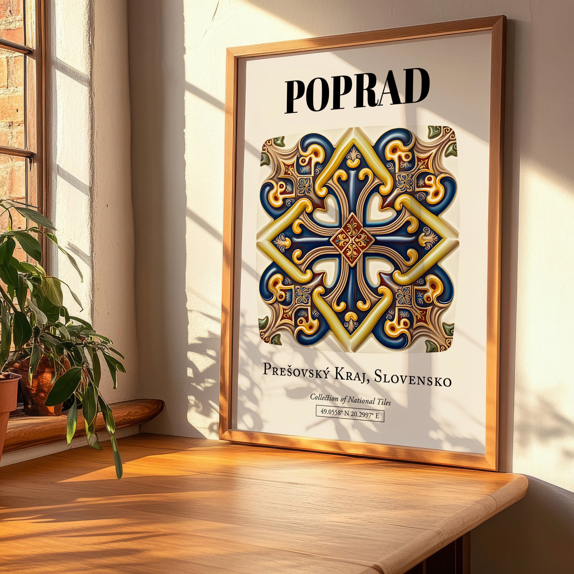 Poprad, Slovakia – Travel Poster, clean layout with no caption