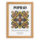 Poprad, Slovakia – Travel Poster, set in oak frame