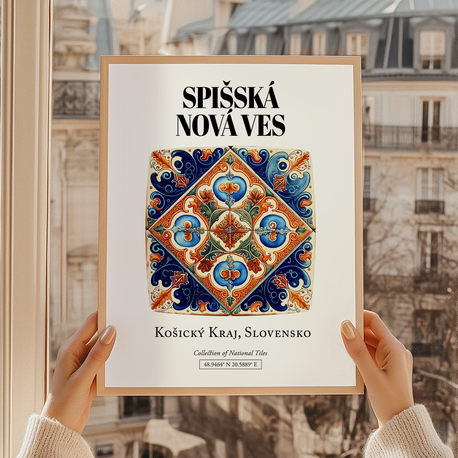 Spišská Nová Ves, Slovakia – Retro Travel Poster