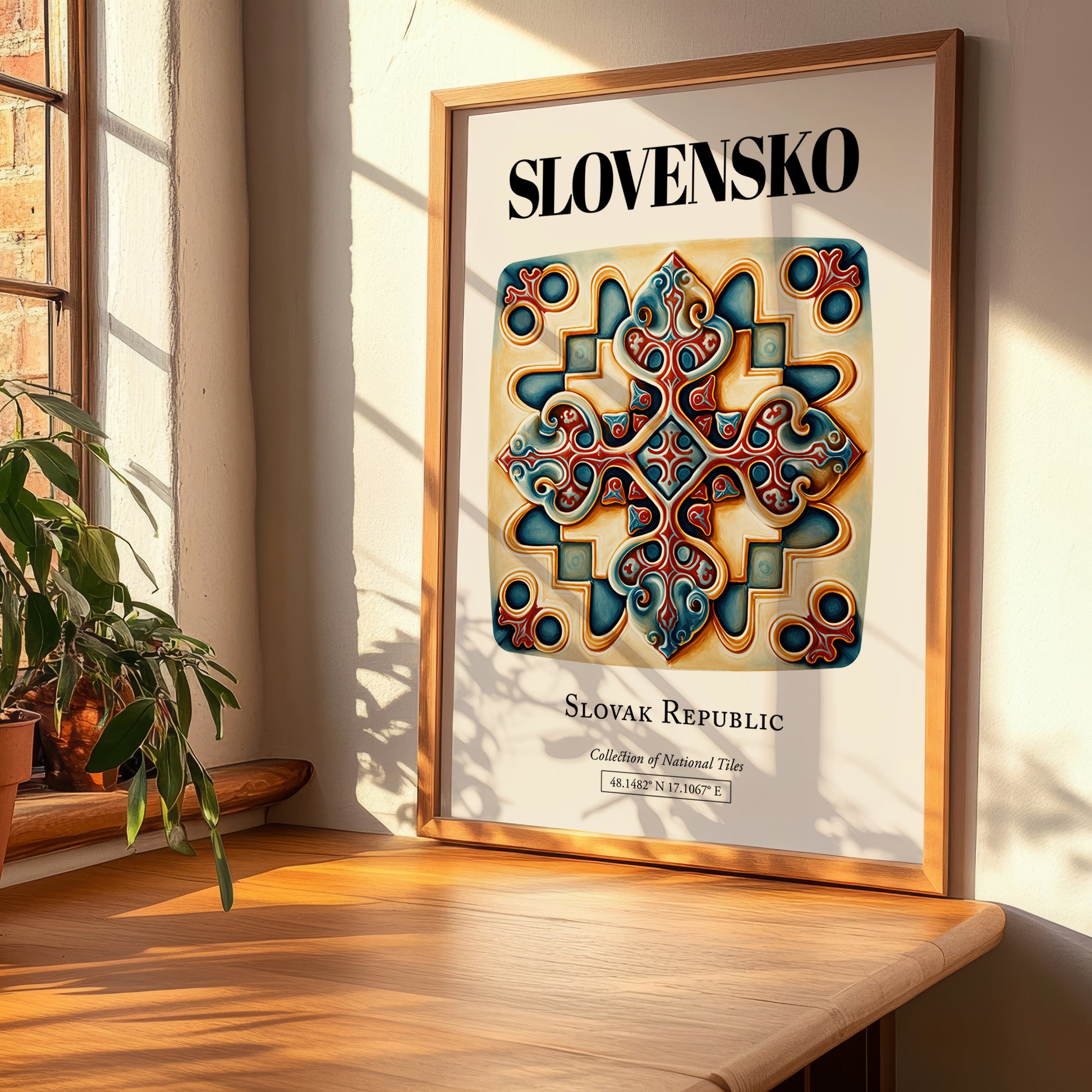 Slovensko, Slovakia – Travel Print, clean layout with no caption