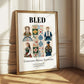 Bled, Slovenia – Minimalist Travel Print, styled in a charming Paris street view