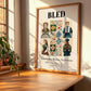 Bled, Slovenia – Minimalist Travel Print, clean layout with no caption