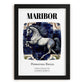 Maribor, Slovenia – Travel Print, in sleek black frame