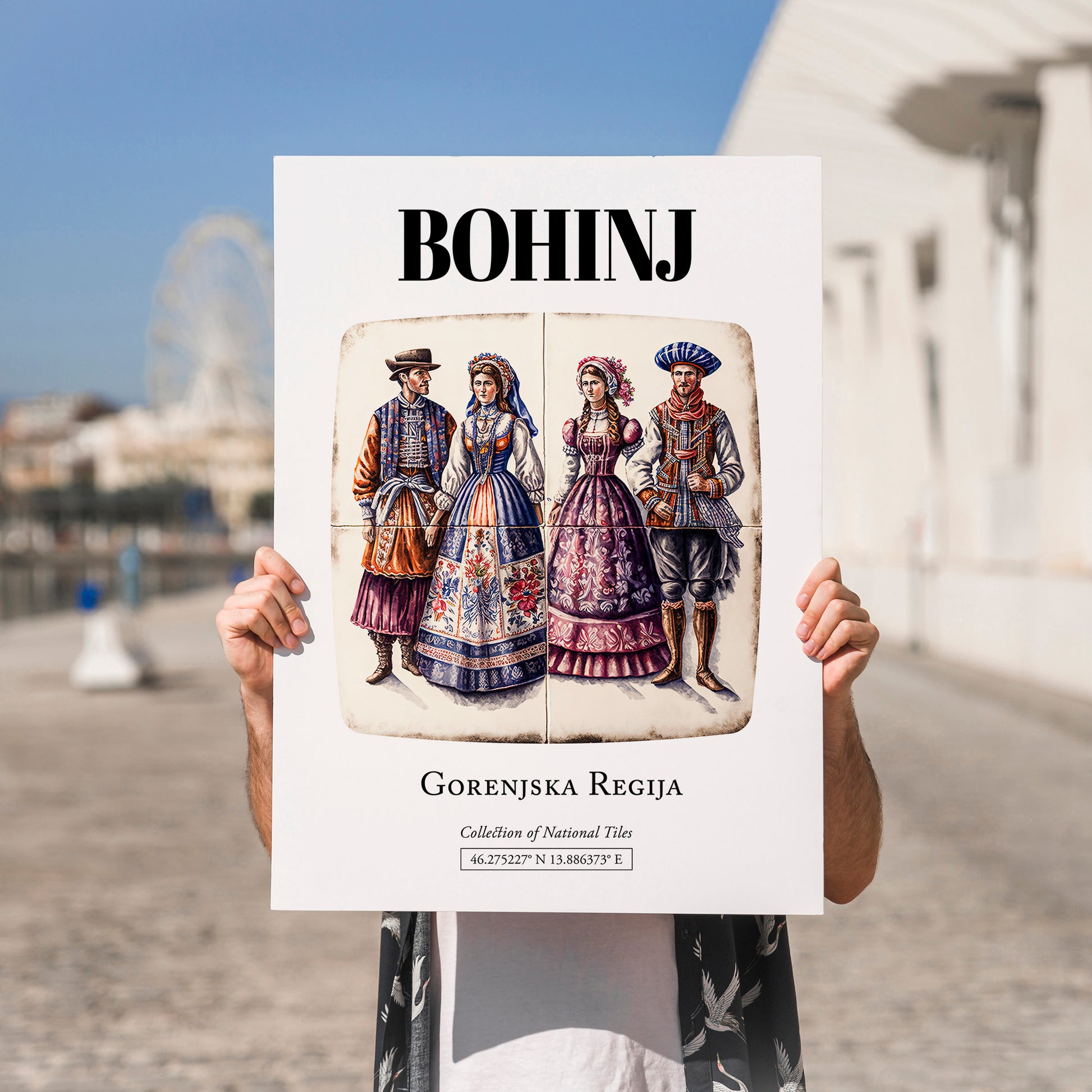 Bohinj, Slovenia – Travel Wall Art, no-text version framed in wood