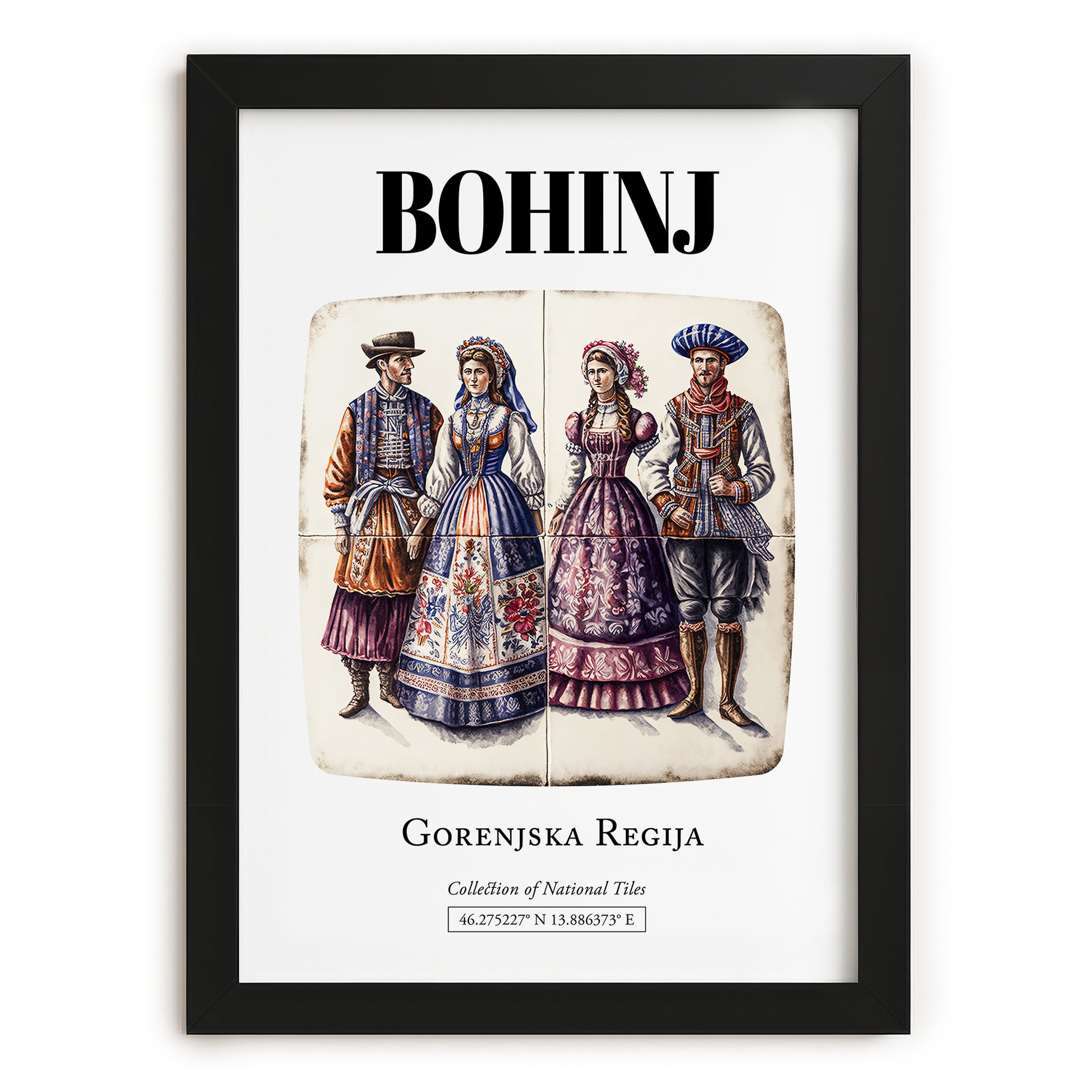 Bohinj, Slovenia – Travel Wall Art, in sleek black frame