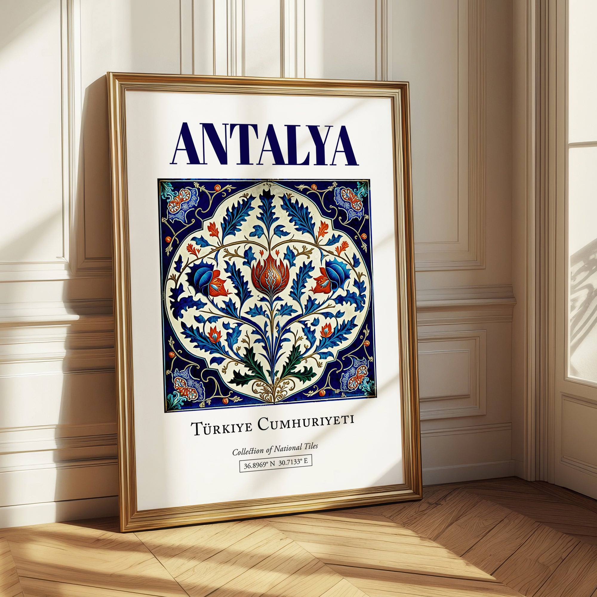 Antalya, Turkey – Global Cities Wall Print, styled in a charming Paris street view