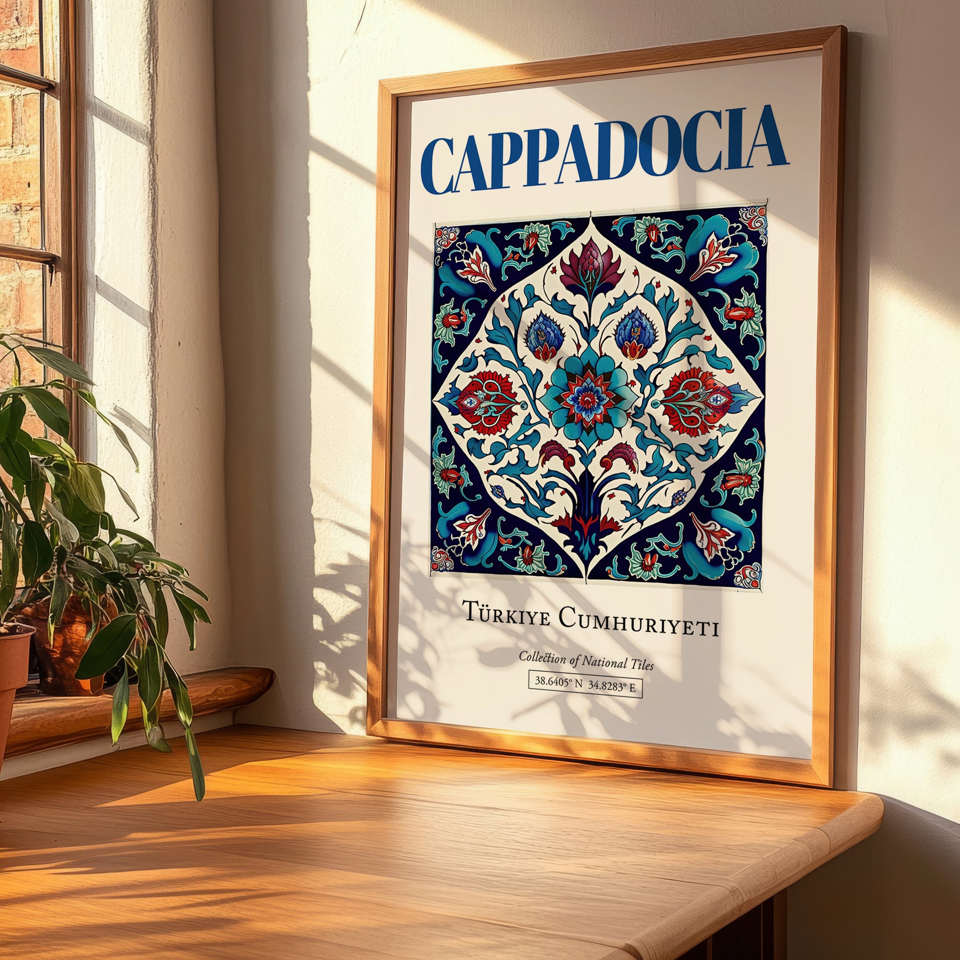 Cappadocia, Turkey – Vintage Travel Poster, clean layout with no caption