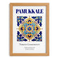 Pamukkale, Turkey – Illustrated Travel Poster, set in oak frame