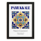 Pamukkale, Turkey – Illustrated Travel Poster, in sleek black frame