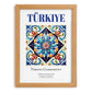 Türkiye, Turkey – Architectural Travel Art, set in oak frame