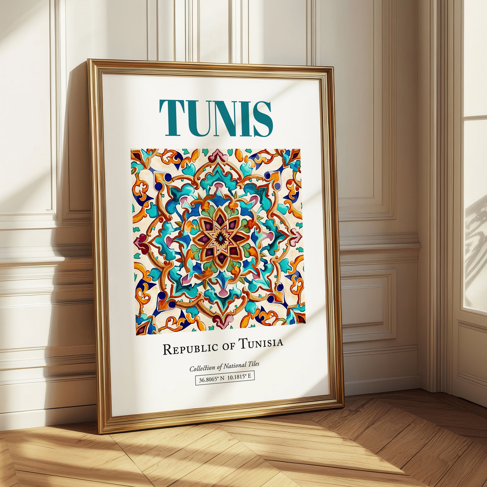 Tunis, Tunisia – Travel Print, styled in a charming Paris street view
