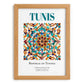 Tunis, Tunisia – Travel Print, set in oak frame