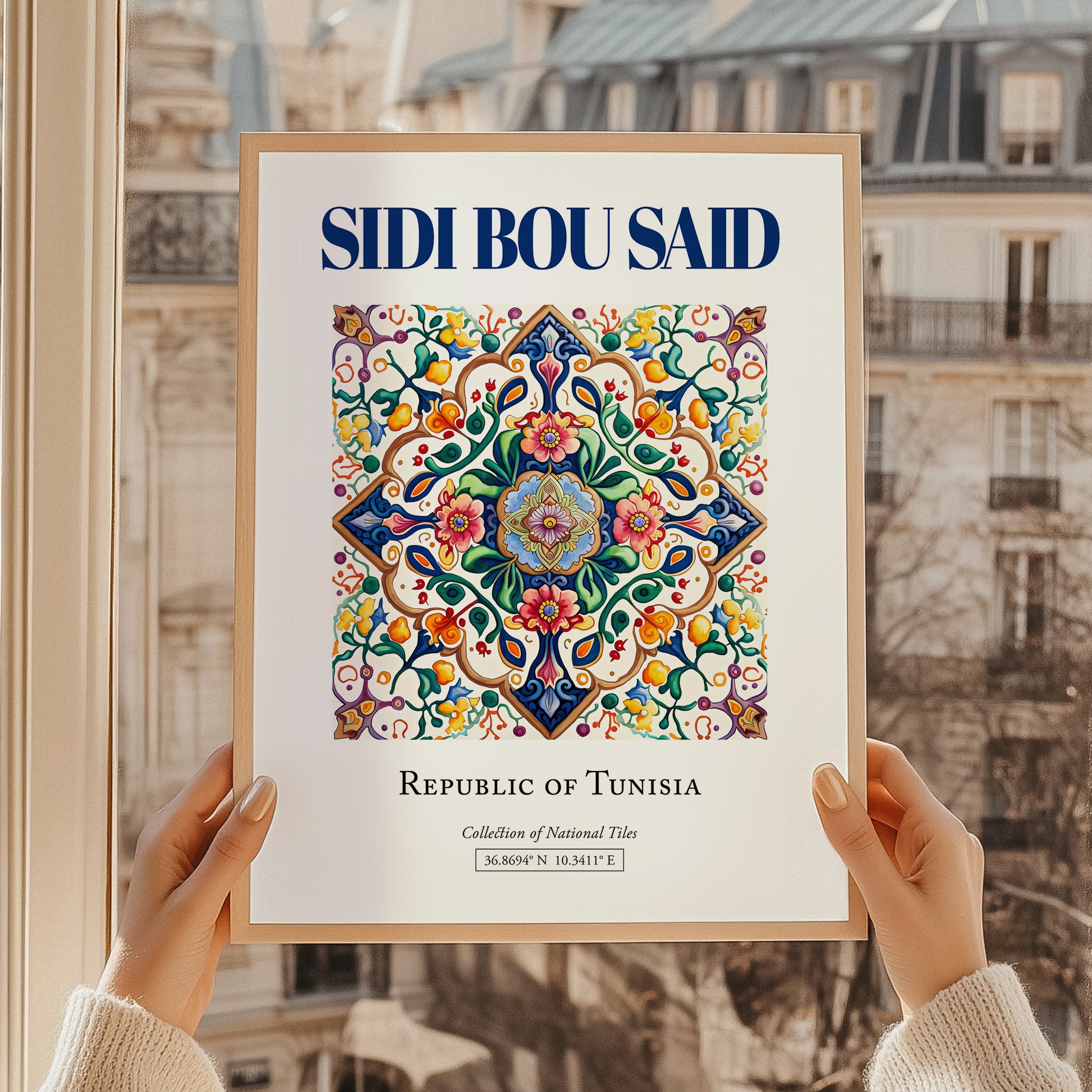 Sidi Bou Said, Tunisia – Vintage Travel Poster