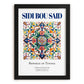 Sidi Bou Said, Tunisia – Vintage Travel Poster, in sleek black frame