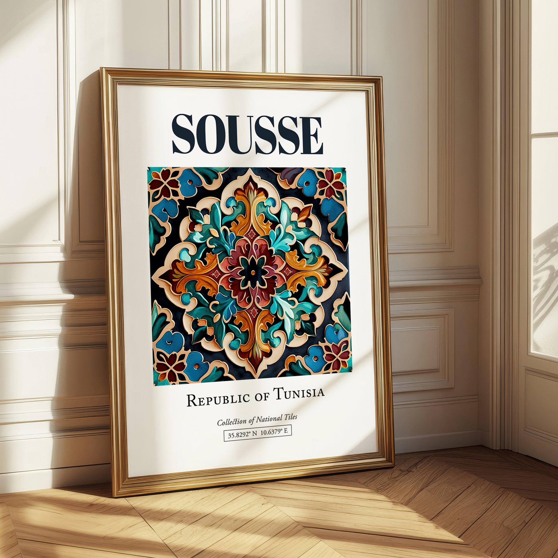 Sousse, Tunisia – Travel Wall Decor, styled in a charming Paris street view