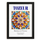 Tozeur, Tunisia – Tourist Destination Poster, in sleek black frame