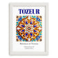 Tozeur, Tunisia – Tourist Destination Poster, placed in minimal white frame