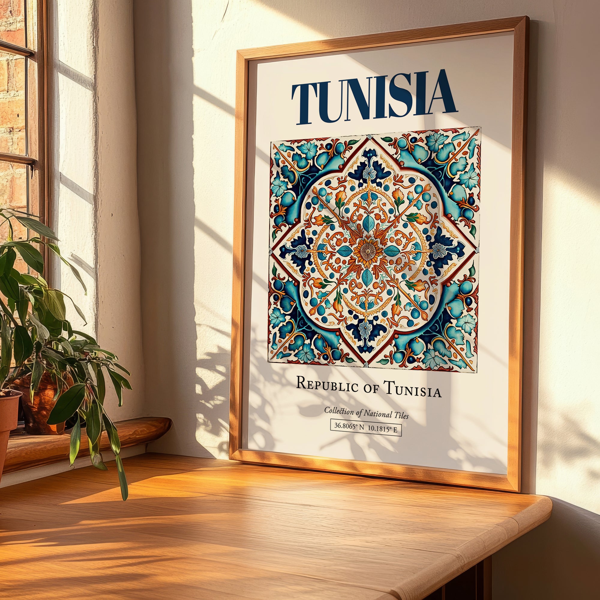 Tunisia, Tunisia – Historic Cities Art Print, clean layout with no caption