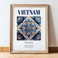 Vietnam, Vietnam – Travel Wall Decor, in wooden frame leaning on the floor