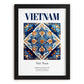 Vietnam, Vietnam – Travel Wall Decor, in sleek black frame