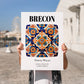Brecon, Wales – Travel Print, no-text version framed in wood