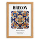 Brecon, Wales – Travel Print, set in oak frame