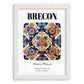 Brecon, Wales – Travel Print, placed in minimal white frame