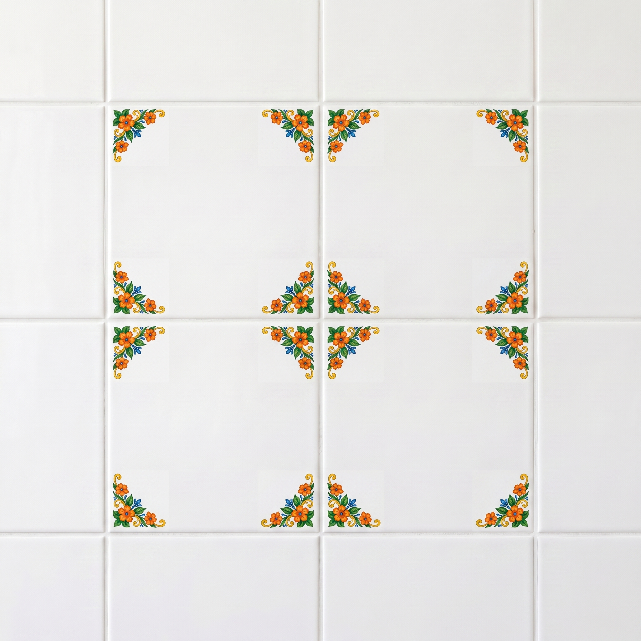 4er-Set Talavera-Motiv-Fliesen · 65% sparen